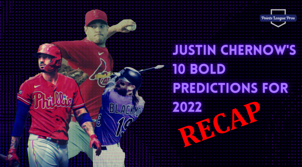 Justin Chernow’s 2022 10 Bold Predictions Recap
